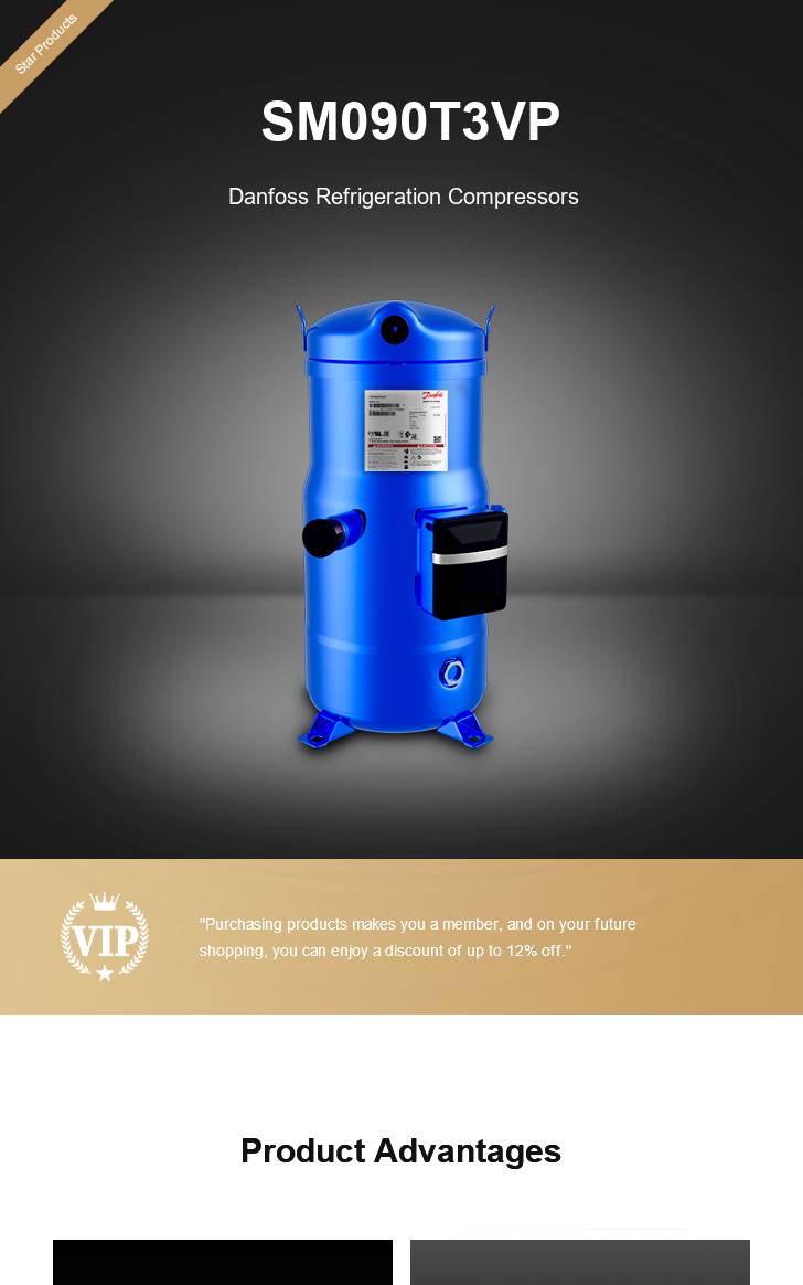 Danfoss Compressor SM090T3VP, technical parameters pdf, structure diagram